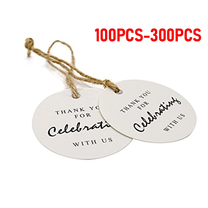 

100-300Pcs White Round 'thanks for Coming' Tags for Wedding Party Decoration Tags Packaging Hang Thank You Paper Tags Stationery
