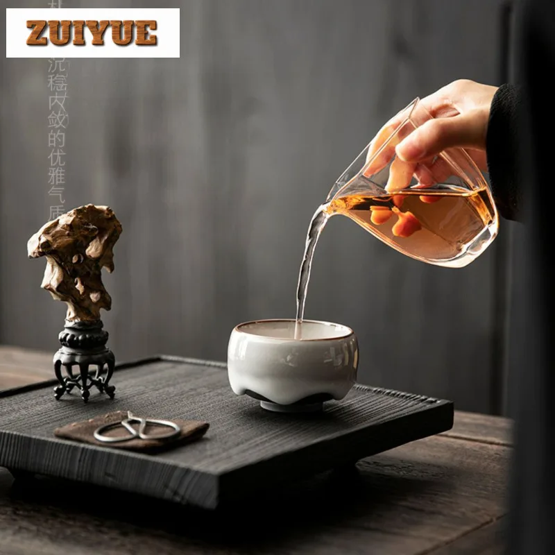 Чайная чашка ручной работы с грубой керамикой керамическая чайная Zen-каликс