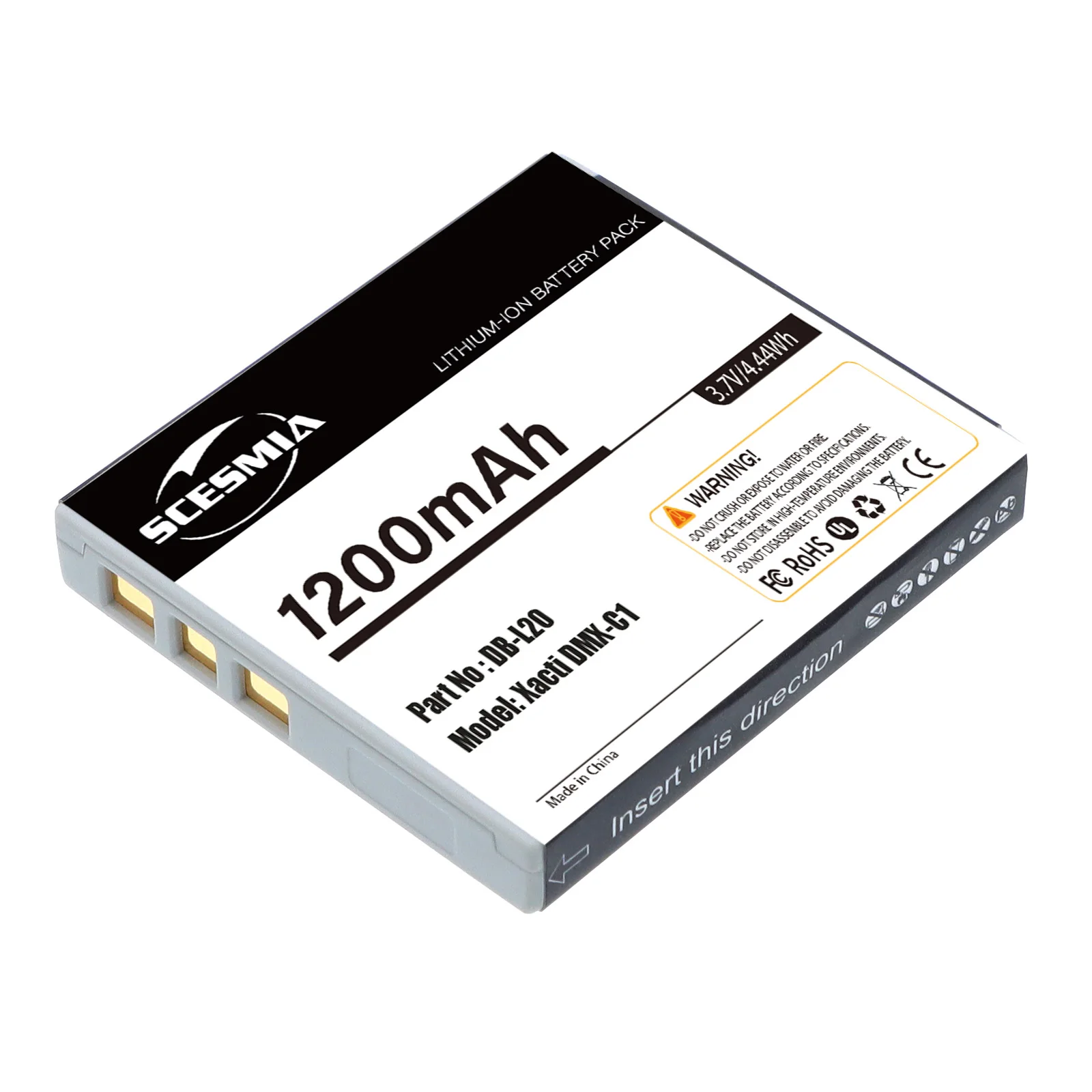 Фото Аккумулятор или зарядное устройство DB-L20 для Sanyo Xacti DMX-C1 C4 C5 C6 CA6 CA65 CA8 CA9 CG5 CG6 CG65 CG9 DSC-C4 C5 E6 J4 VPC-C1 C4 C40 C5 C6 №4