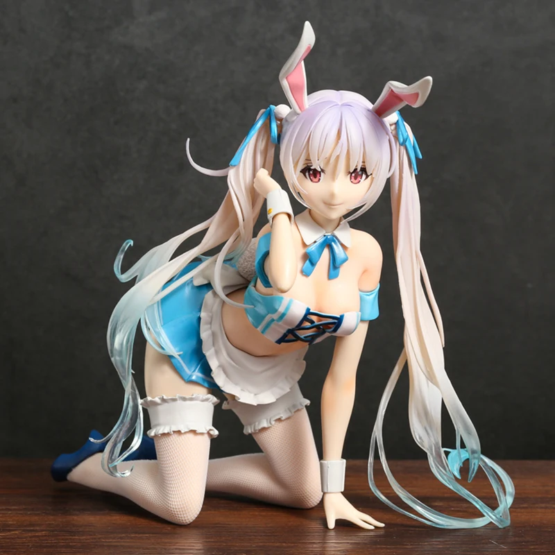 

BINDing Chris Aqua Blue Bunny Girl Ver. Figure PVC Model Toy Decoration Anime Figurine Gift