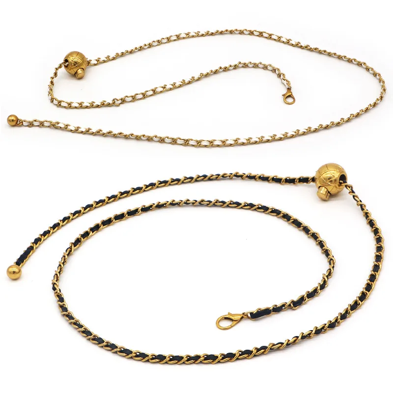 

New metal chain waist pack accessories adjustable dress waist accessories fashion waist girdle small fragrance waist ch