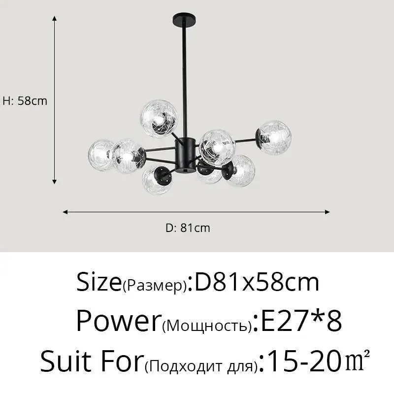 

LED люстры QIBOYA