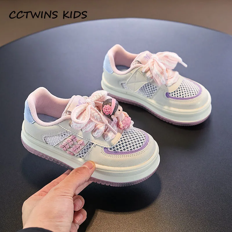 

Kids Sneakers 2023 Spring Kids Running Sports Chunky Trainers Toddler Fashion Brand Doll Cute Soft Sole Shoe Breathable Platform