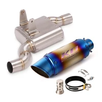 for cfmoto clx 700 2020 2022 2021 exhaust system mid pipe removable db killer motorcycle 51mm intermediate link delete catalyst