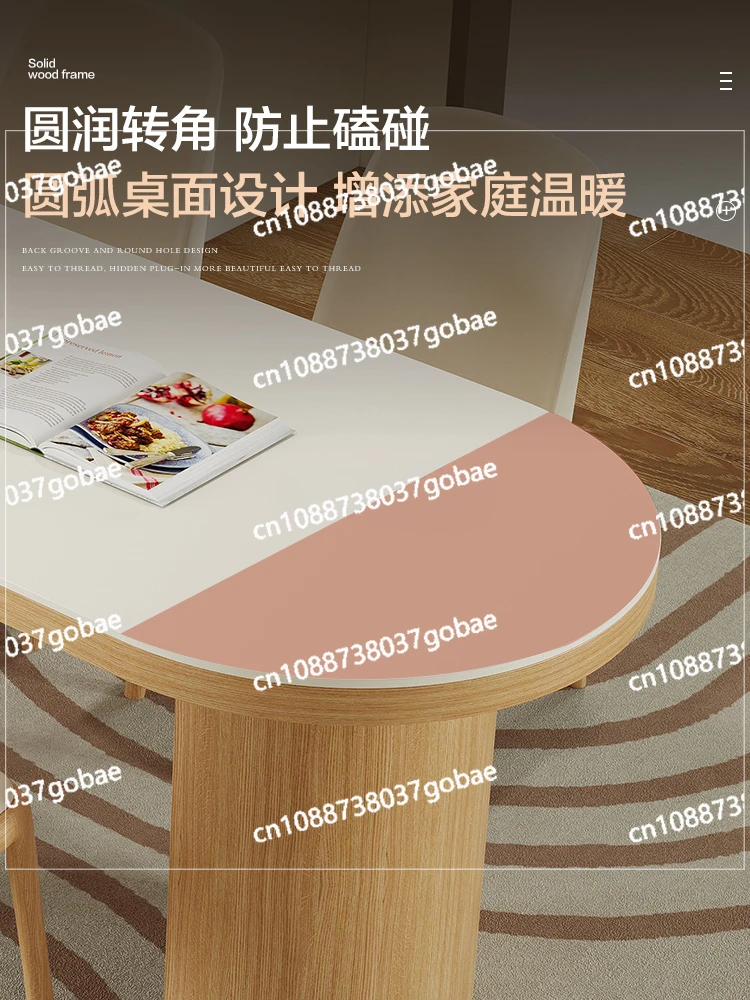 Обеденный стол из массива дерева и камня современный минималистичный