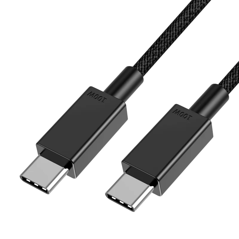 PD 100W USB C To USB C Nylon Braid Cable For Xiaomi Huawei P40 P30 Samsung MacBook Pro 2021 iPad Type-c Fast Charging Data Cable images - 6