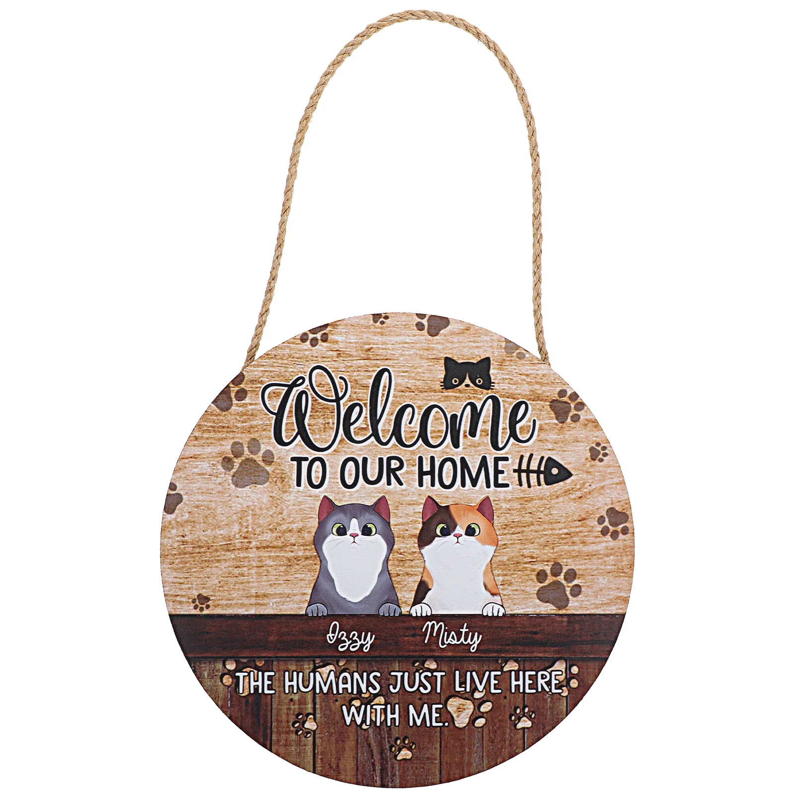 

Outdoor Hanging Decor Cat Door Sign Decor Home Rustic Welcome Sign Outdoor Sign Cat Hanging Sign Ornament Cat Wooden Door Number