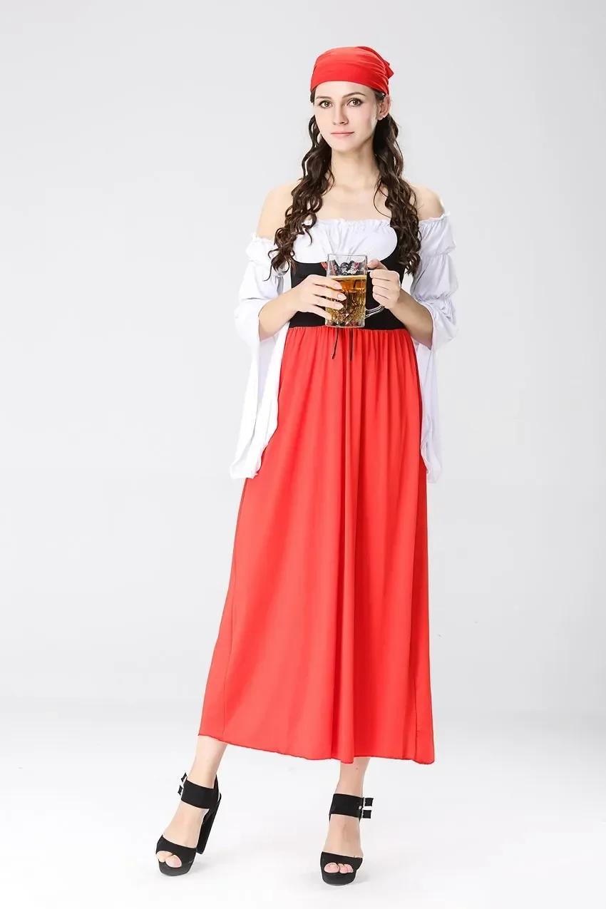 Горячий сексуальный костюм красного пива для девочек девицы косплей немецкого