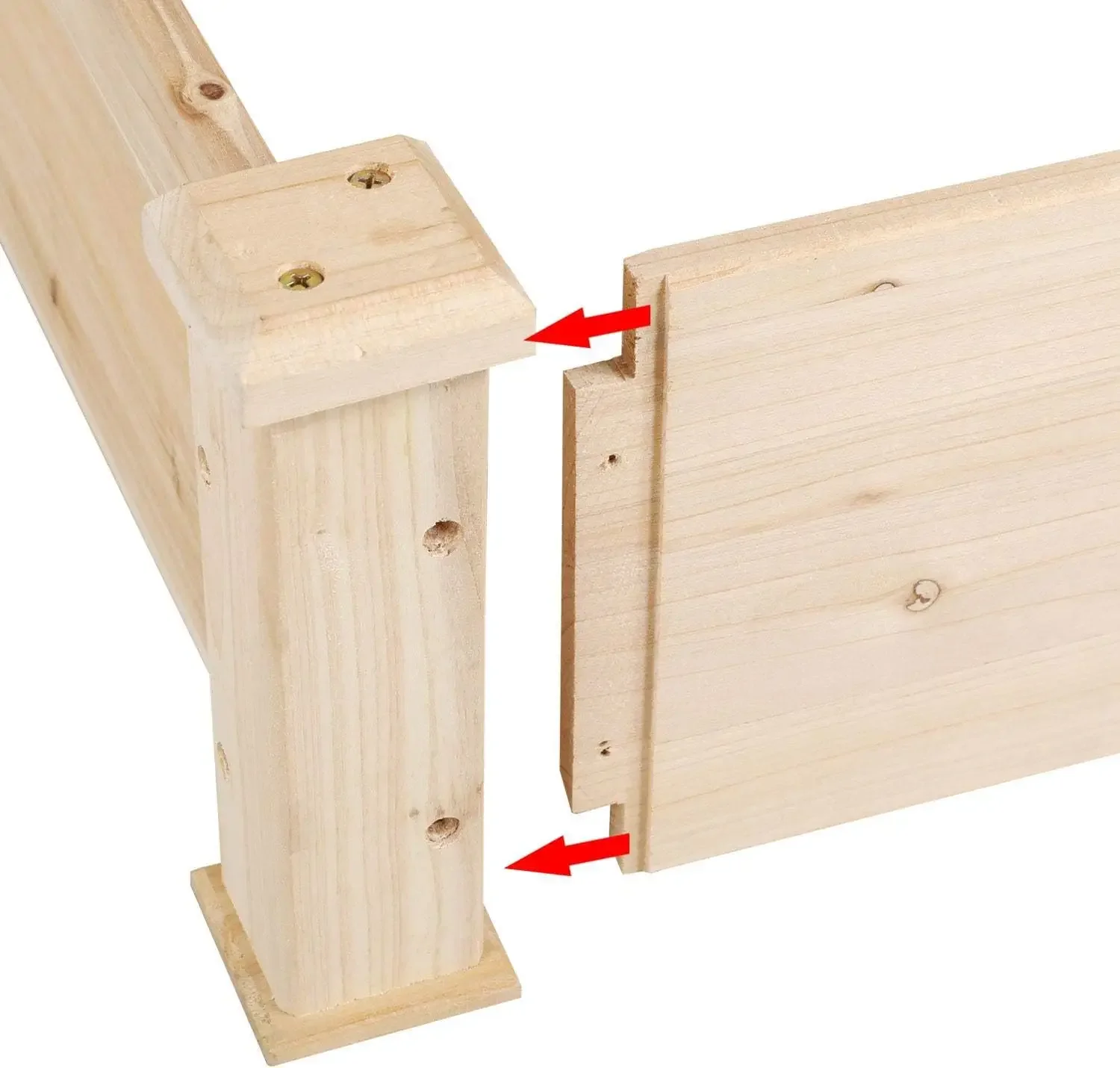 3-хэтажная приподнятая садовая кровать деревянный садовый ящик для