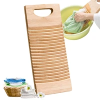 washing clothes washboard bamboo wood laundry board for hand washing wood anti slip laundry cleaning board for home school
