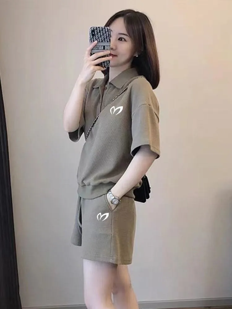 

2023 New Women's Golf Clothing Golf Horse Summer Golf Suit Shorts Women's Golf Wear Shirts 2-piece Set Women's Golf Wear Summer