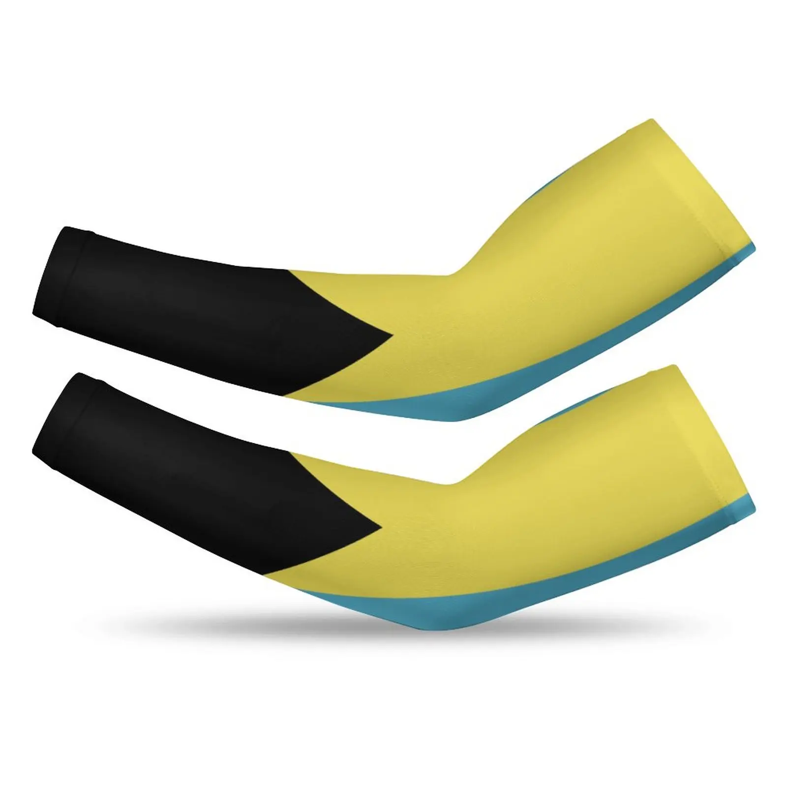 

Bahamas Country Flag Sun Protection Arm Sleeves for Men Women Cooling Ice Silk Compression Cover Shield For Sport