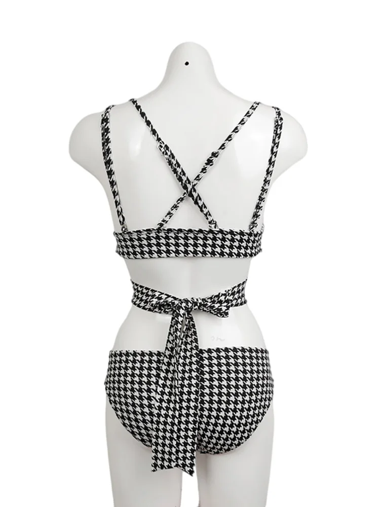 Zia такой же сексуальный стиль винтажный черно-белый комплект бикини с принтом