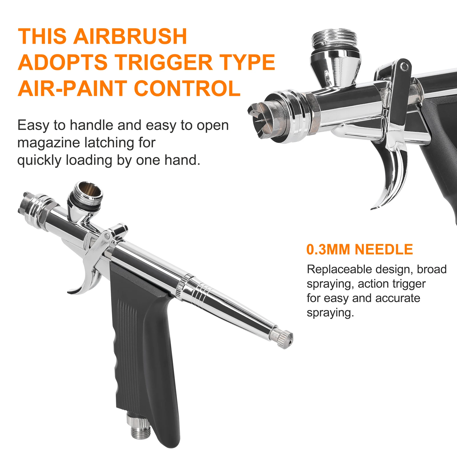 Аэрограф с компрессором 0 3 мм 9 куб. См |