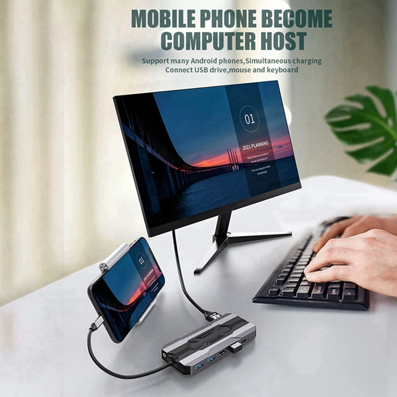 13 в 1 USB-концентратор C док-станции устройство чтения карт SD 1000 м RJ45 совместимый с