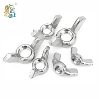 10pcslot butterfly wing nuts m3 m4 m5 m6 m8 m10 m12 stainless steel zinc plated wing nuts hand tighten nut din315