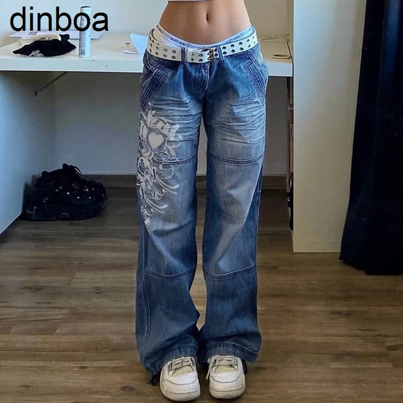 

Harajuku Grunge Vintage Low Waisted Cargo Pants Y2k Pants Aesthetics Indie Women Jeans Pockets Korean Streetwear Retro Trousers