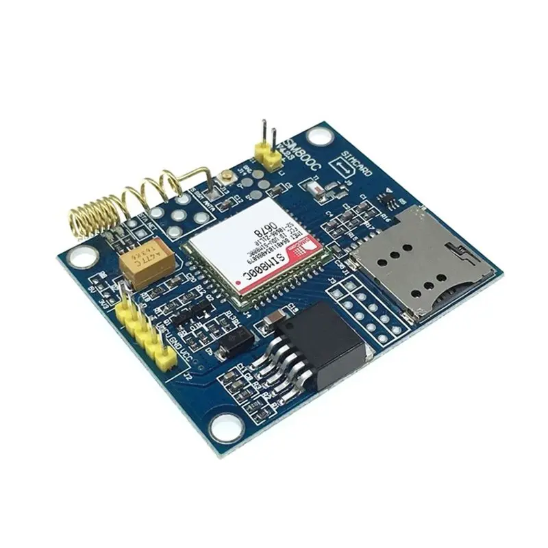 Фото Плата разработки ABJF-SIM800C с пружинной антенной, модуль GSM GPRS, поддержка сообщений, аудиоинтерфейс Bluetooth №4