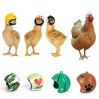 2022 искусственная куриная птица, креативная забавная шляпа, удобная защита, товары для головы домашних животных, аксессуары для цыплят, Casco Gallina