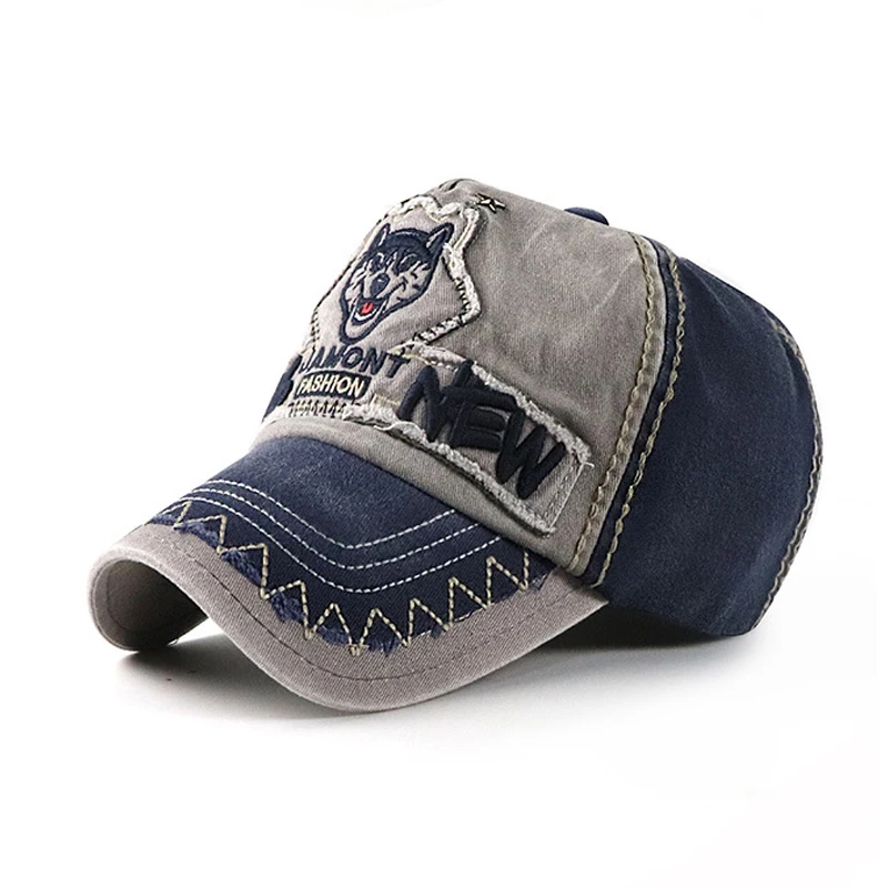 Бейсбольная кепка для мужчин с волком и изогнутым козырьком шляпа папы летняя