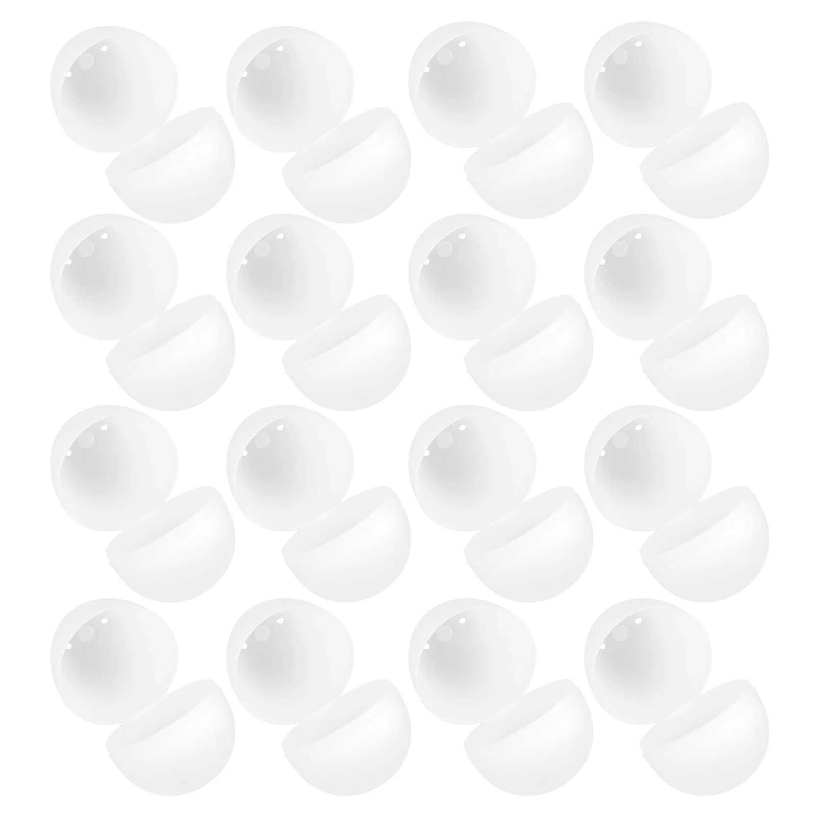 

16Pcs Empty Easter Eggs Simulation Eggs Plaything Candy Packaging Box (White)