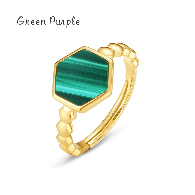 

Женское кольцо из серебра 925 пробы, с шестигранным узором