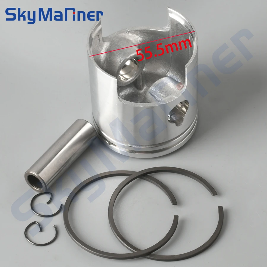 351-00004-0 Комплект поршней (+0 5 мм O/s) для морского двигателя TOHATSU 15HP 18HP M15B2 M15C M18D M9.9B2 M9.9C