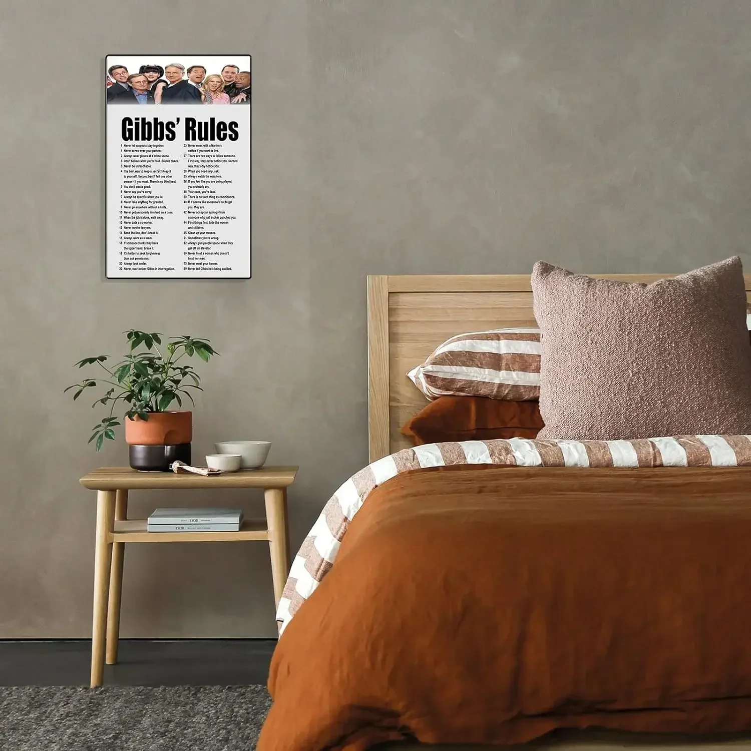 Винтажная Жестяная Вывеска NCIS Gibbs Эмблема 8x12 Дюймов Настенное Искусство Для