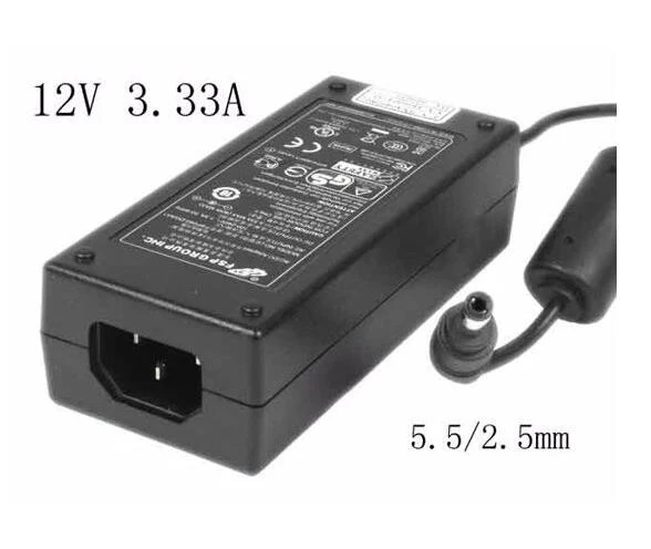FSP Group Inc  FSP040-DGAA1, 12V 3.33A Barrel 5.5/2.5mm, IEC C14,  Laptop Power Adapter