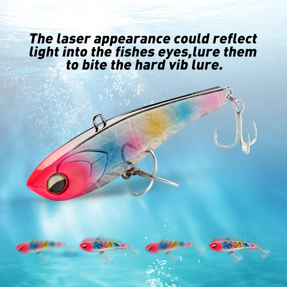 JOHNCOO 70mm/90mm Vibration Sinking Lures Winter Fishing Lure Lipless VIB fishing lure Wobbler Ice Balance for pike |