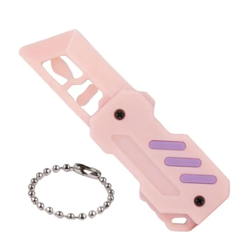 

Toy Pocket Knives 3D Printed Gravity Knives Fidget Toy With Chain Fake Toy Knives Small Sensory Toys For Adult Hand Gripper