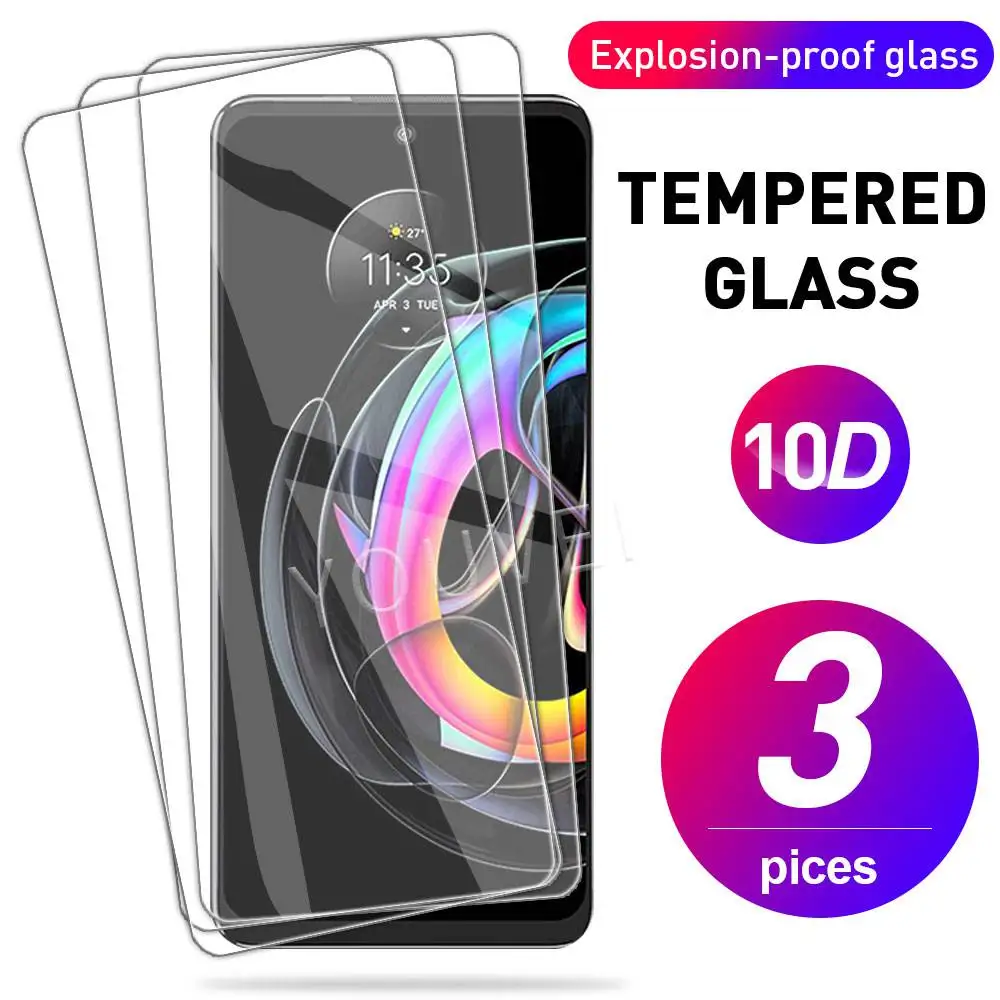 

Защитная пленка для экрана Motorola Edge 20 Lite, защитная пленка для MOTO Edge 20, 20 Pro, 20 Lite, пленка из закаленного стекла, 3 шт.