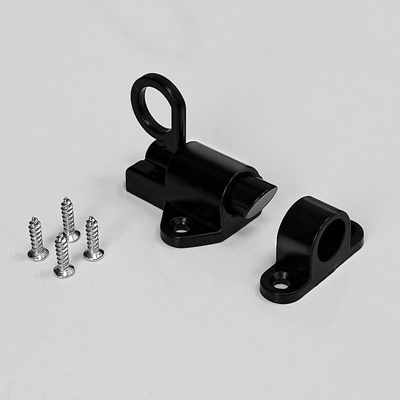 

Автоматический замок-защелка для дверей, защитное пружинное колечко из алюминиевого сплава, черный/серый/белый цвет