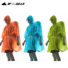 3F UL GEAR 다기능 초경량 하이킹 사이클링 레인코트, 야외 차양 캠핑 미니 타프, 태양 보호소 판초, 15D 실리콘
