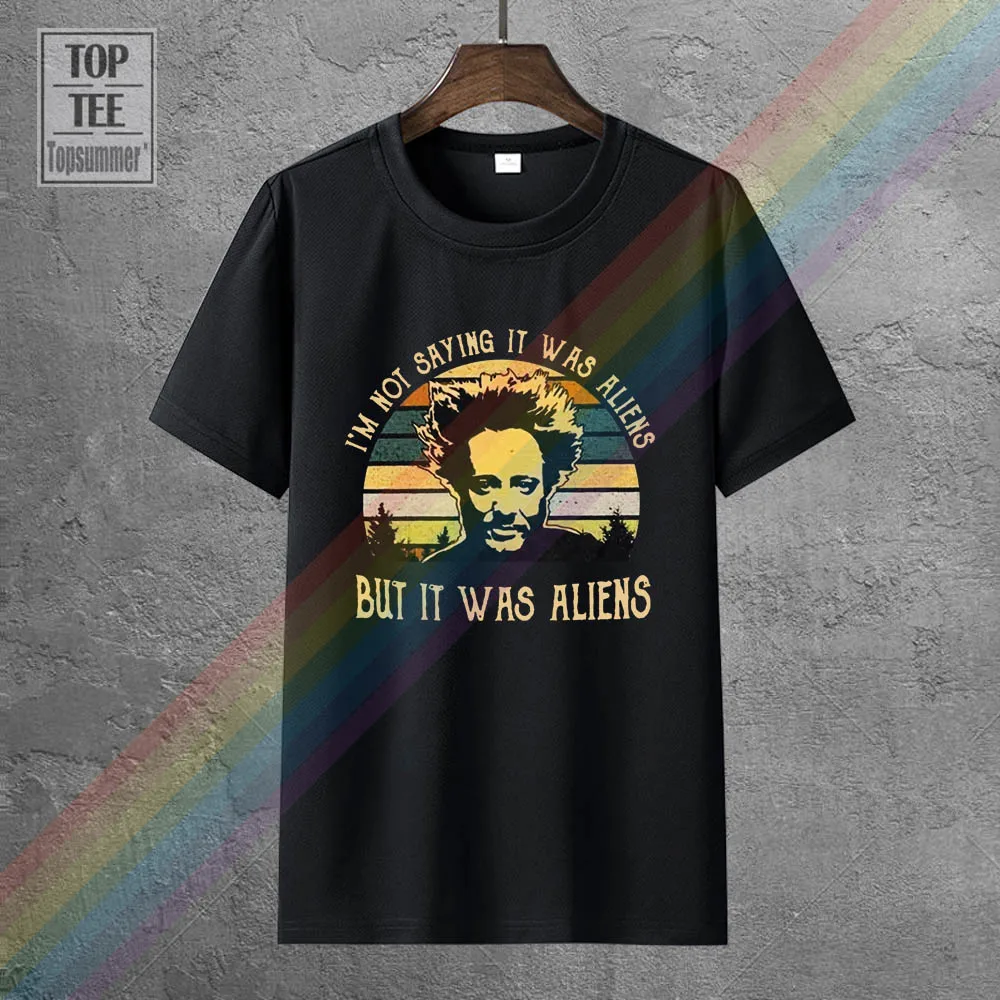 

Giorgio A Tsoukalos I'M Not Saying It Was Aliens T Shirt Black Cotton Men S 4Xl