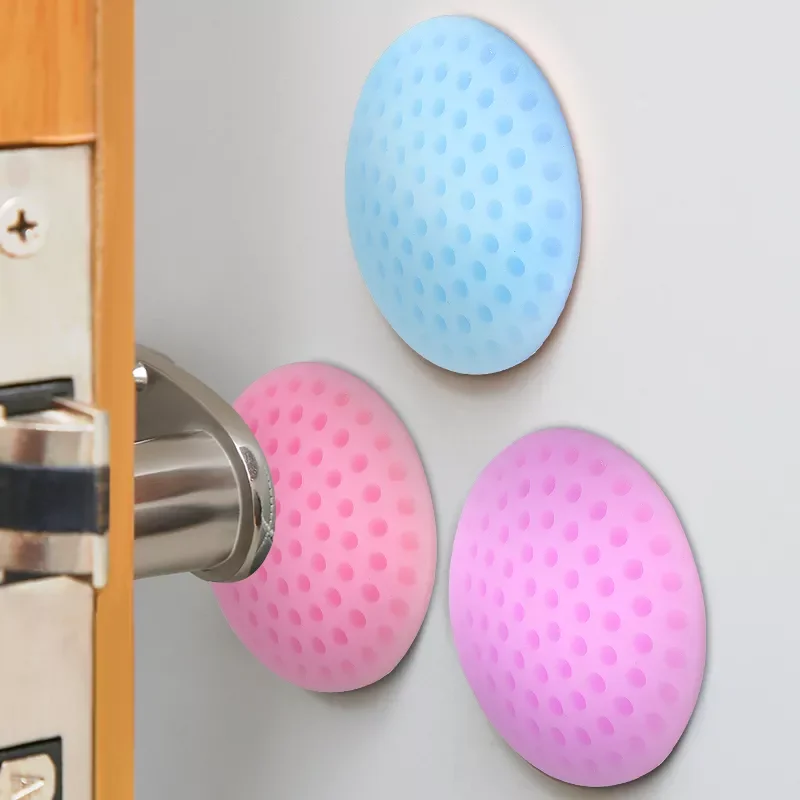 

Wall Thickening Mute Door Stick Golf Styling Rubber Fender Handle Door Lock Protective Pad Protection Home Wall Stickers