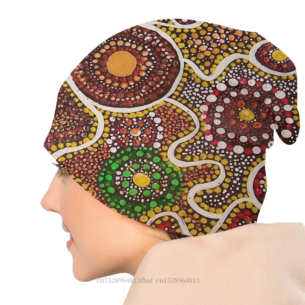 Мужская Уличная тонкая шапка с рисунком в горошек австралийские аборигенные