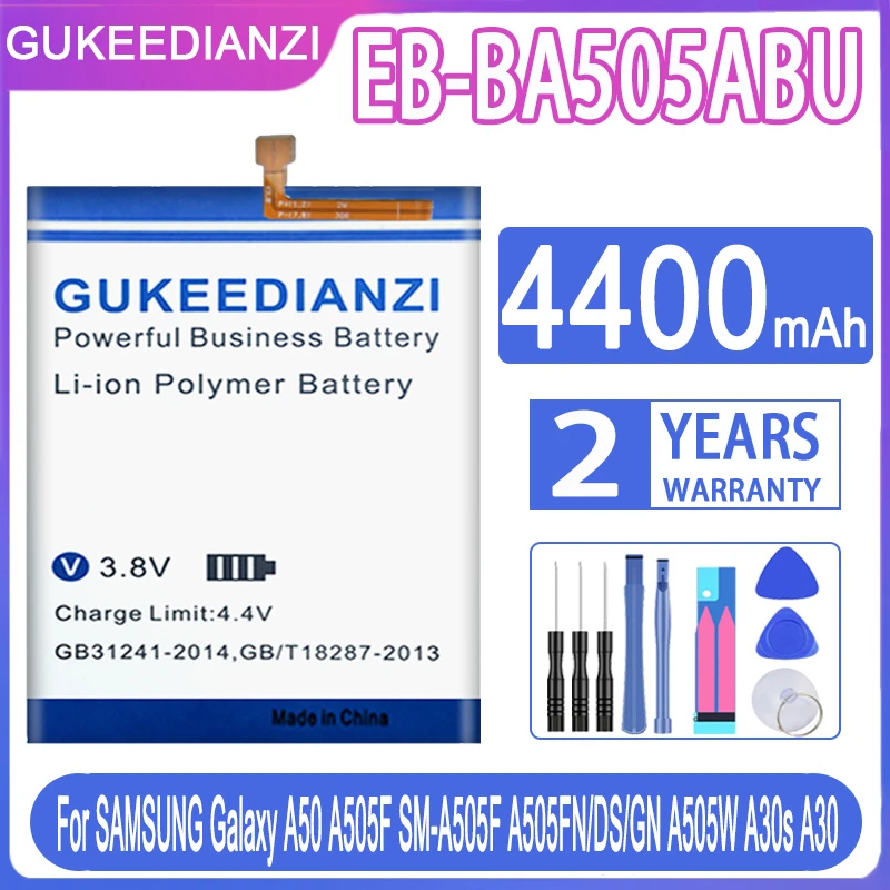 

Для SAMSUNG EB-BA505ABU 4400 мАч аккумулятор для SAMSUNG Galaxy A50 A505F SM-A505F A505FN/DS/GN A505W A30s A30 батарея + Инструменты
