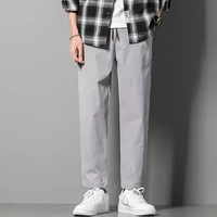men 2022 new arrival solid casual mens streetwear loose black jogging male pants harajuku fashion jogger pants