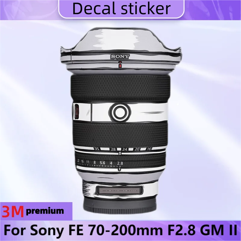 Наклейка-наклейка для объектива камеры Sony FE 70-200 мм F2.8 GM II виниловая пленка