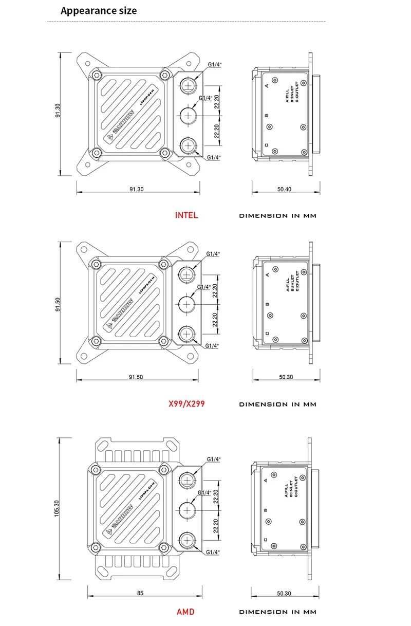 Водяной насос Barrow LTPRK-04 MPOM 10W PWM + блок для процессора, совместимый с AMD AM3 AM5  INTEL 1700 1200 115X X99 2011, водяное охлаждение ARGB. (art.: 3920dd17ece29) - 3920dd17ece29
