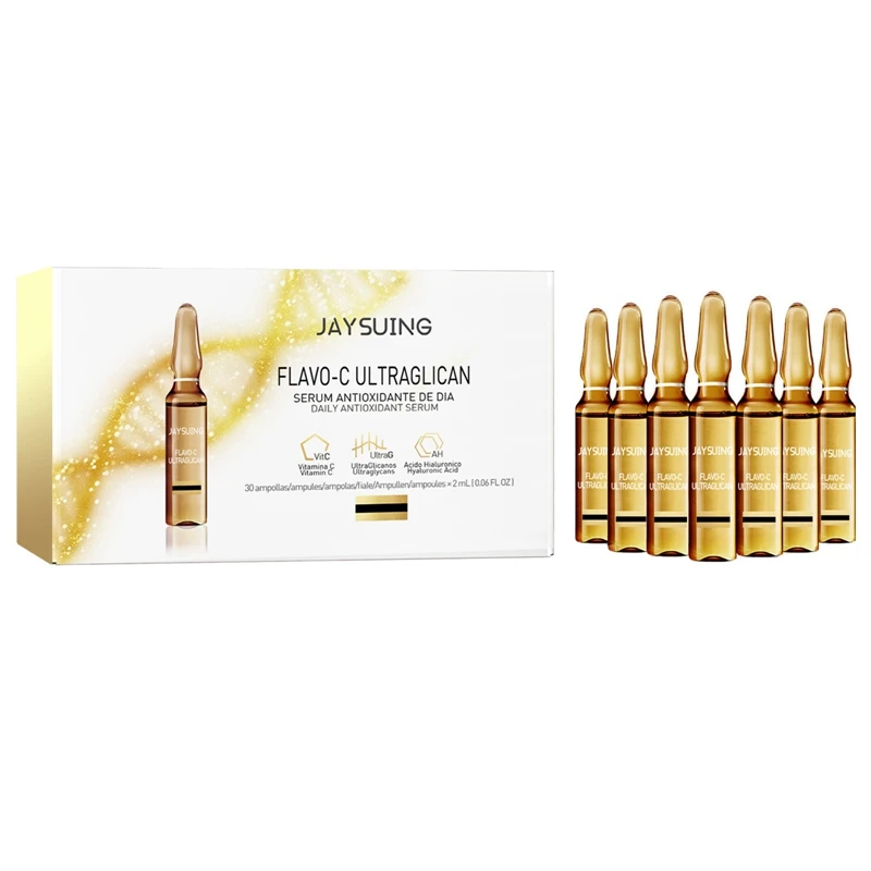 

2ml*7pcs Vitamin C Ampoule Essence Nicotinamide Face Serum Fade Dark Spot Anti Aging Wrinkle Fine Lines Serum Hydrating Smooth