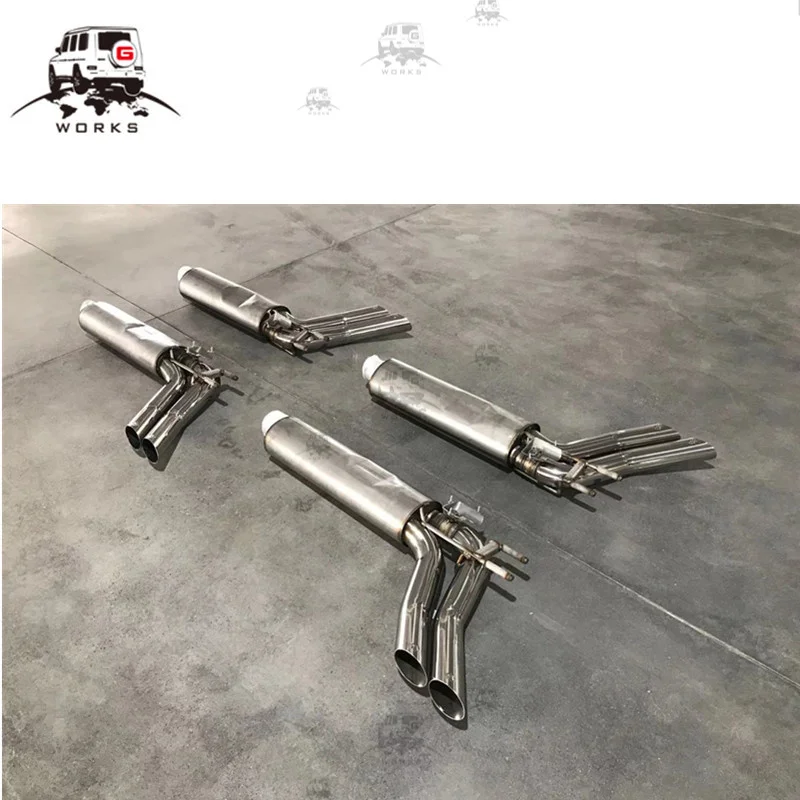 

exhaust system G class W463A W464 B style 2018 year 2019 year for car parts exhaust pipe muffler tips muffler pipe W464 B style