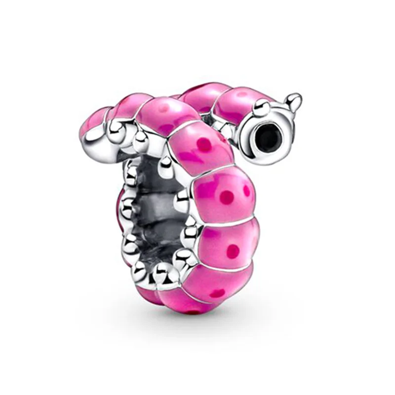 Fashion Blue Butterfly Mothers' Day Cartoon Animals Beads Fit Original Pandora Charms Dangle Pendant DIY Bracelet Women Jewelry