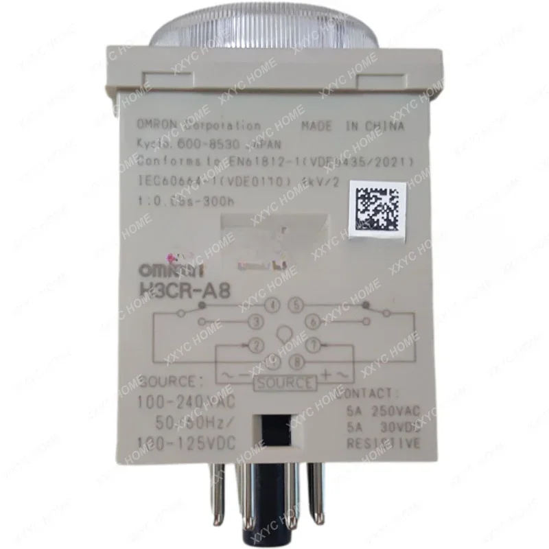 Оригинальное реле времени Omron H3CR-A8 калькулятор твердотельный таймер 100-240 В