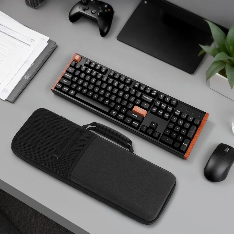 Жесткий чехол для клавиатуры Geekria, совместимый с Keychron K10 HE Redragon K668 Aula F108 PRO, сумка для переноски клавиатуры на 104 клавиши (art.: 3920d8b2bf90e) - 3920d8b2bf90e