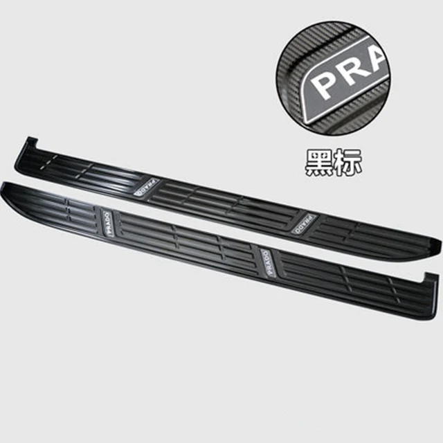 

10-21 Prado pedal bright strip accessories decoration welcome pedal protection cover carbon fiber black suitable for Toyota over