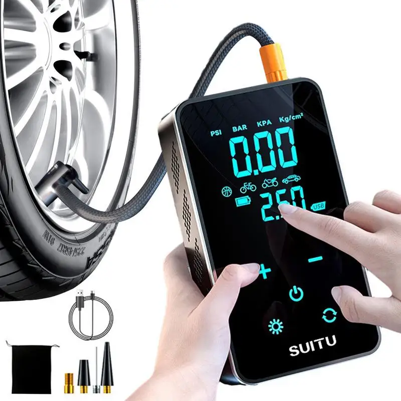 

Inflator Tire Pump Wireless Auto Tire Air Pump Car Electric Air Compressor Vehicles LCD Digital Electric Inflatable Pump