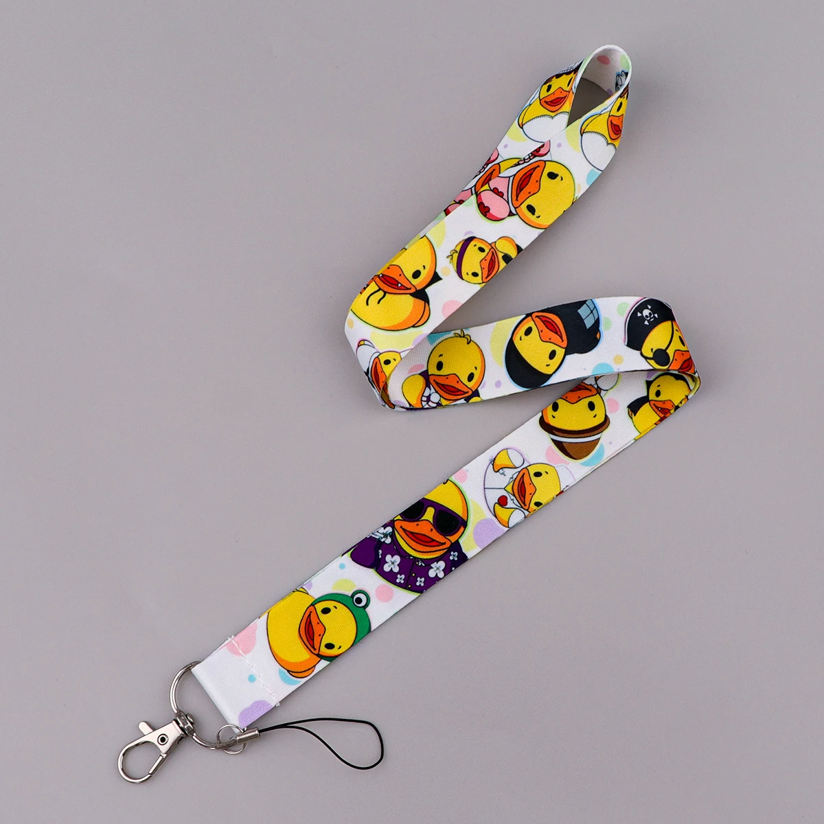 Ремешок с милой уткой для ключей шейный ремешок ремешки держатель бейджа брелок