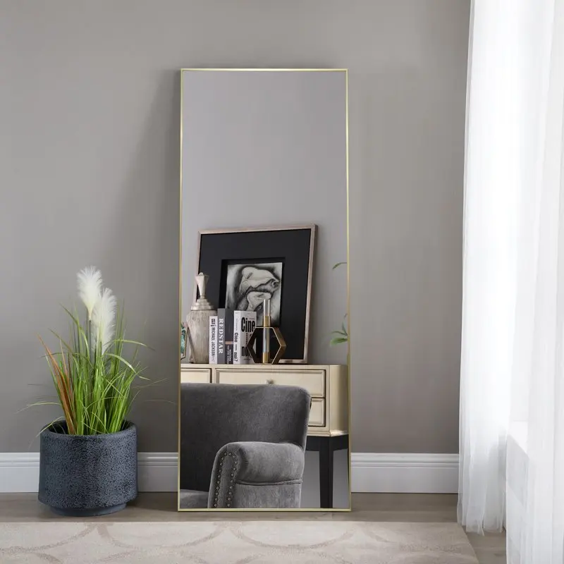 

Oversized Full Length Mirror, 27X70 IN, Gold